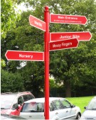 School Fingerpost Sign